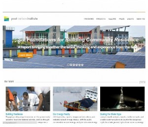 Psot Carbon Institute homepage