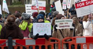 Anti-fracking protest
