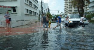 Sunny day flooding in Miami Beach