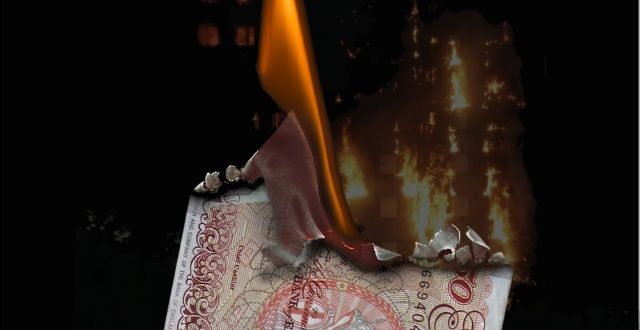 Burning £50 notes in front of the poor